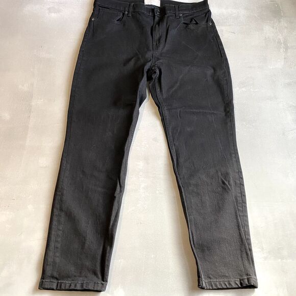 Everlane Pants Womens 33 Black Slim Straight Leg‎ Stretch - Picture 1 of 7